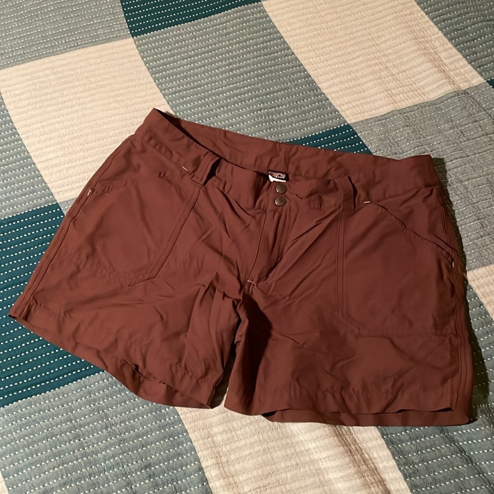 Patagonia Women's 14 Nylon Dark Brown Shorts Lightweight Hiking Outdoor